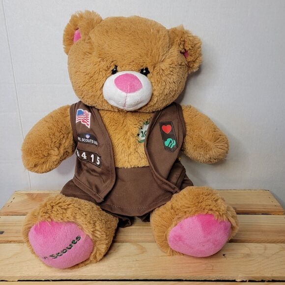 BAB Girl Scouts 100 Anniversary Bear w/ Clothes - Picture 1 of 8